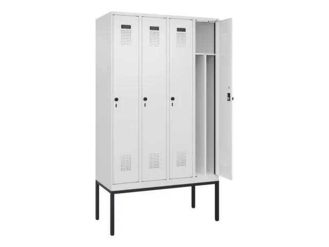 locker voor scheiding van kleding,HxBxD 2120x1200x500mm,4vak