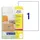 Etiket Avery Zweckform L7567-25 210x297mm A4 transparant 25 stuks