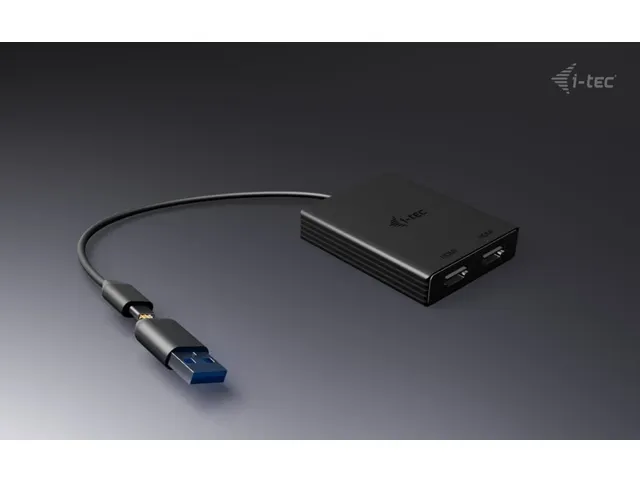 USB-A/USB-C Dual 4K/60 Hz HDMI Video Adapter