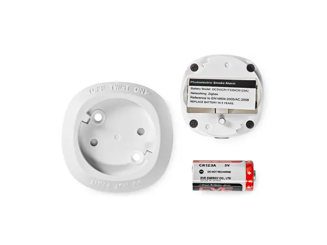 Rookmelder Nedis Zigbee 3.0 Wifi 10 jaar wit