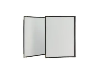 Menukaart Securit A4 3-delig voor 6 pagina's transparant 3 stuks - 4