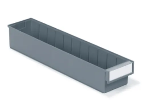 stellingbak,HxBxD 100x132x600mm,PP,grijs