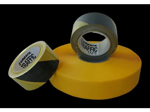 tape,standaardkleur,PVC,geel/zwart,band LxB 33mx75mm