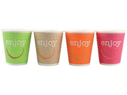 Drinkbeker karton warme dranken 200 ml assorti 37 stuks