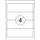 Etiket Rillstab 192x62mm Wit