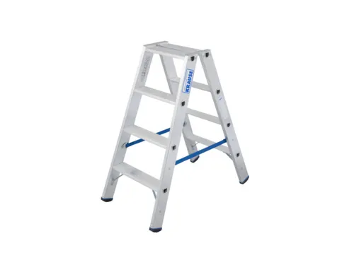 Vouwladder Aluminium H 950mm Aan Beide Zijden Te Gebruiken 2x4treden