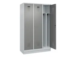 locker voor scheiding van kleding,HxBxD 1950x1200x500mm,3vak