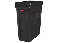 Slim Jim Afvalcontainer Met Luchtsleuven 60 Liter Bruin