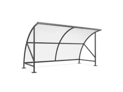 overdekte fietsenstalling,HxBxD 2290x4130x2180mm,dak polycarbonaat