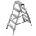 Lichte Universele Trapladder Tweezijdig 1.18m H 0 86m 2x5treden