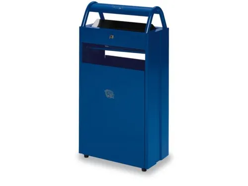 Combi-Asbak 8/60 liter Blauw 960x480x250 Overkapping Verzinkt