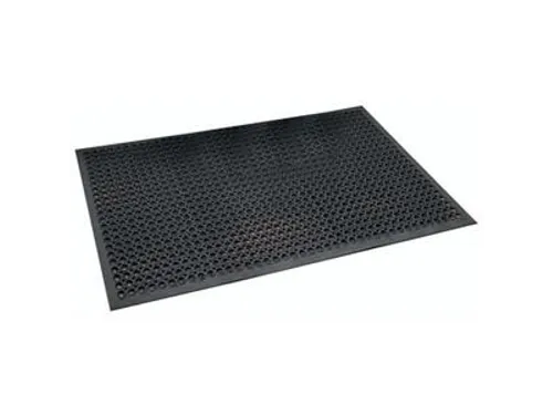 werkplekmat,mat,HxLxB 12,7x1520x910mm,rubber,geperforeerd,antislip