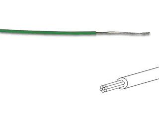 Montagedraad - ø 1.4mm - 0.2mm² - Meeraderig - Groen - 1