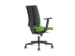 chaise de bureau pivotante,Mécan. synchrone,a. accoudoirs,assise vert