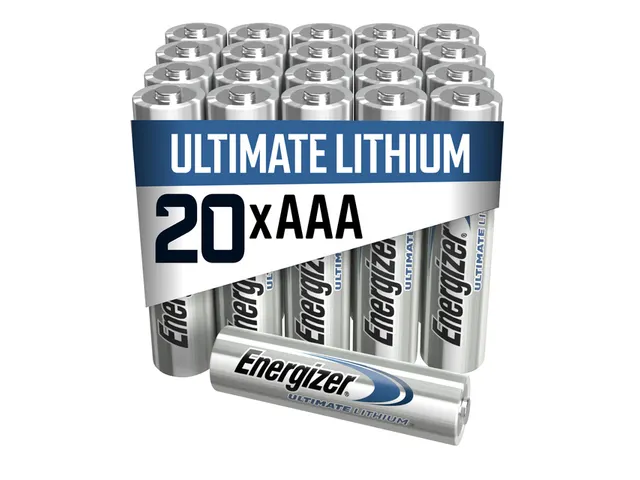 Energizer Ultimate Lithium AAA L92 1,5V verpakking 20 stuks