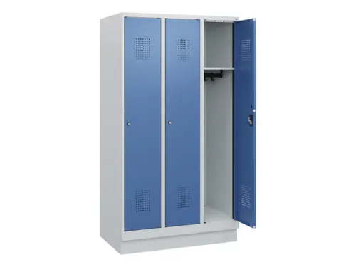 schoollocker,HxBxD 1630x900x500mm,3vak,vak B 300mm,cil.-slot,sokkel