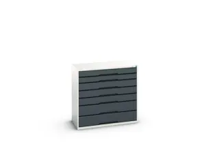 ladekast HxBxD 1000x1050x550mm 7laden romp RAL7035 front RAL7016 - 2