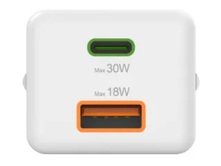 Oplader Hama USB-C/USB-A Mini PD 30W wit - 8