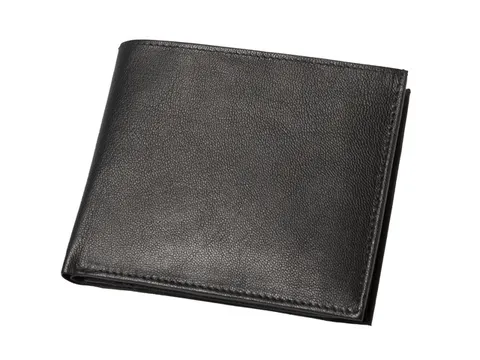 Portefeuille Alassio 10x12x2cm Leer zwart