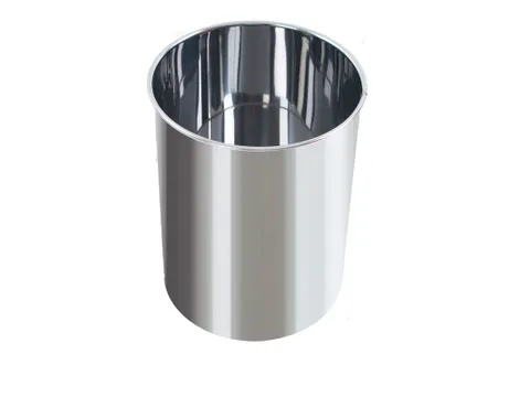 Ronde papierbak 15 Liter RVS