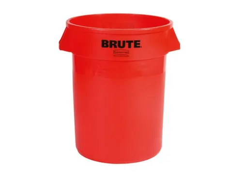 universele container,121l,HxØ 705x557mm,romp PE rood