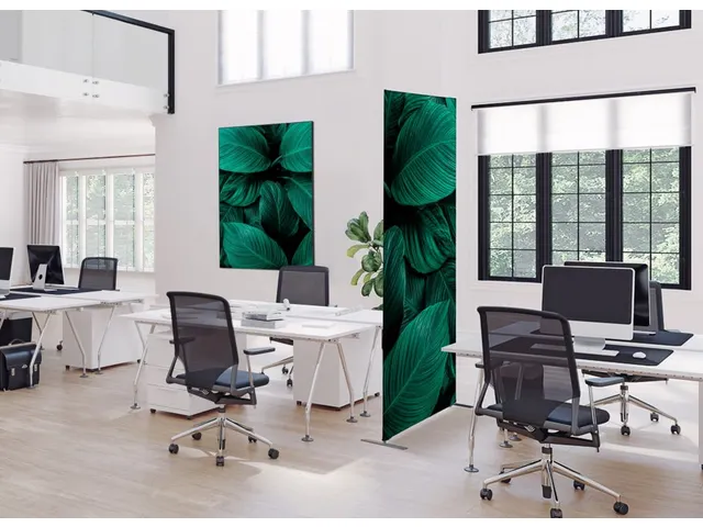 Wanddecoratie Textiel Set A2 Botanische Bladeren Groen