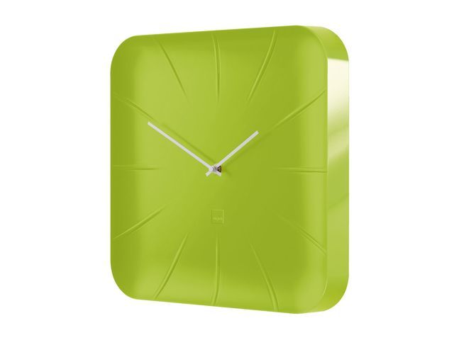 wandklok Sigel Artetempus Inu Lemon Green met quartz uurwerk | OfficeKlok.be