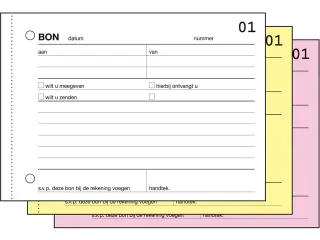 Bonboekje Sigel Expres A6 met carbon blok a 3x50 blad - 2