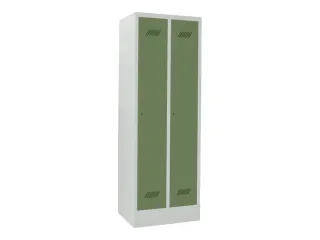 locker,HxBxD 1850x600x500mm,2vak,vak B 300mm,RAL7035,front RAL6011 - 2