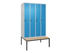 locker voor scheiding van kleding,HxBxD 2120x1200x815mm,4vak