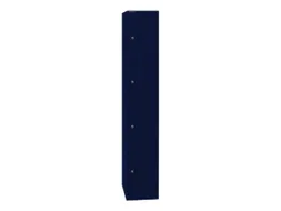 lockerkast,HxBxD 1802x305x457mm,1x4vakken,cil.-slot,romp oxfordblauw