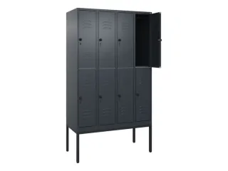 dubbeldekse locker,HxBxD 2120x1200x500mm,4x2vak.,vak B 300mm - 2