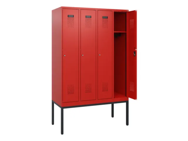 schoollocker,HxBxD 1950x1200x500mm,4vak,vak B 300mm,cil.-slot