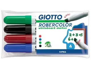 Robercolor Whiteboard Marker Large 6.4mm Schuin Assorti 4 stuks - 2
