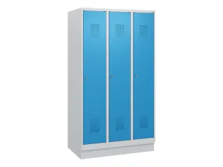 schoollocker,HxBxD 1630x900x500mm,3vak,vak B 300mm,cil.-slot,sokkel - 2