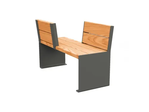 zitbank,B 1200mm,3latten,hout-zitting licht eikenhout,zitting H 450mm