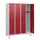 schoollocker,HxBxD 1630x1200x500mm,4vak,vak B 300mm,draaigrendel