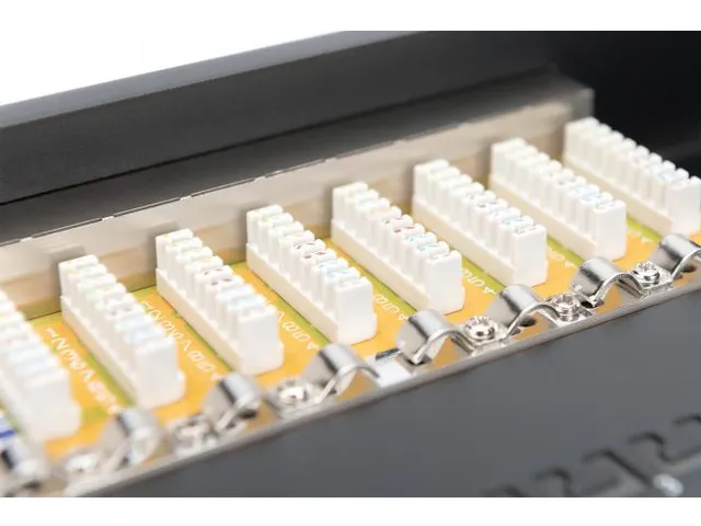 CAT 6 Klasse E patchpaneel afgeschermd 16-poorts RJ45 8P8C LSA 1U Zwar