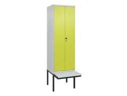 locker voor scheiding van kleding,HxBxD 2120x600x815mm,2vak