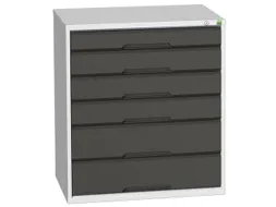 ladekast HxBxD 900x800x550mm 6laden romp RAL7035 front RAL7016