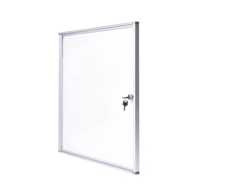 Binnenvitrine wand MAULextraslim whiteboard 6xA4 met slot