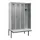 locker met bank,HxBxD 2120x1200x815mm,4vak,vak B 300mm,draaigrendel