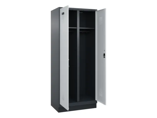 locker voor scheiding van kleding,HxBxD 1950x800x500mm,2vak