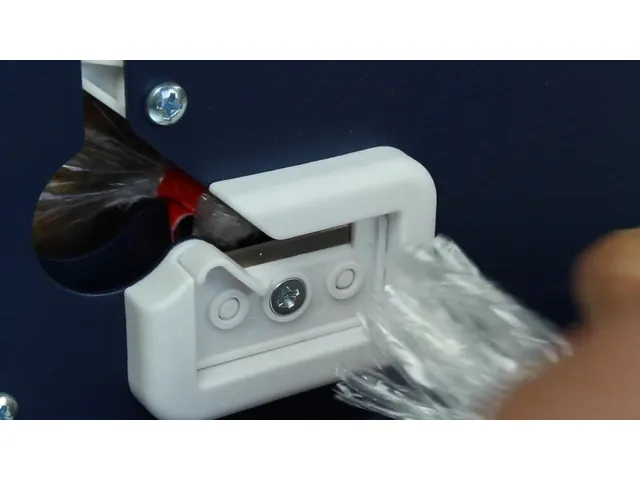 Zakkensluiter Raadhuis blauw met extra snijmes