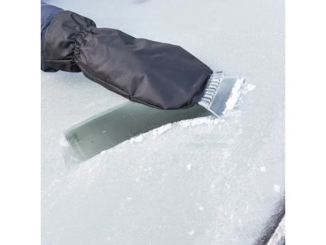 IJskrabber ProPlus met fleece handschoen assorti