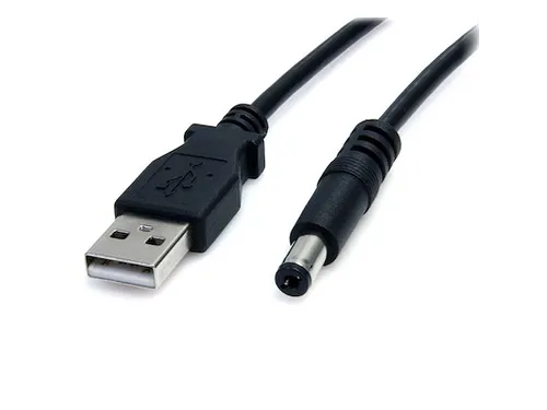 91cm USB naar 5,5 mm voedingskabel type M connector