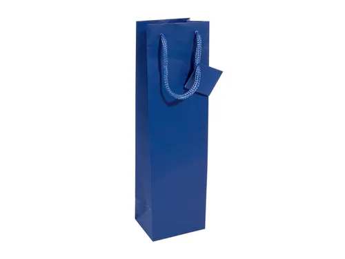 Cadeautas Sigel fles, ultramarijn blauw