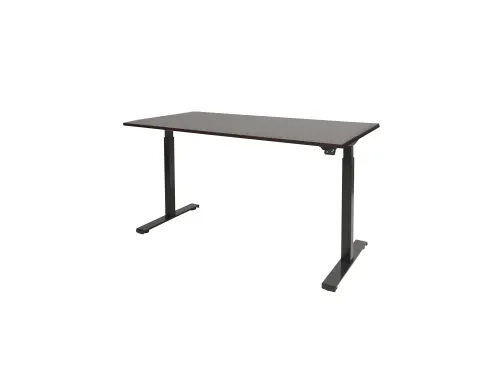 Dextro Basic Zit-sta Bureau Elektrisch 120x80 Logan Eiken 25mm Zwart