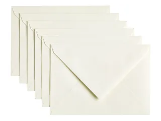 Envelop Papicolor C6 114x162mm anjerwit Gegomd - 1