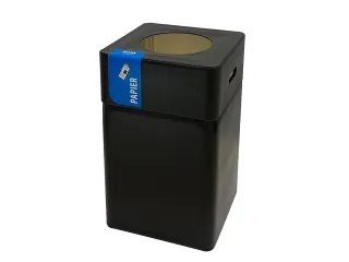 Afvalbak Blackline Papier 75 liter Zwart Papier - 1